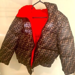 FENDI Kids Reversible Puffer Jacket